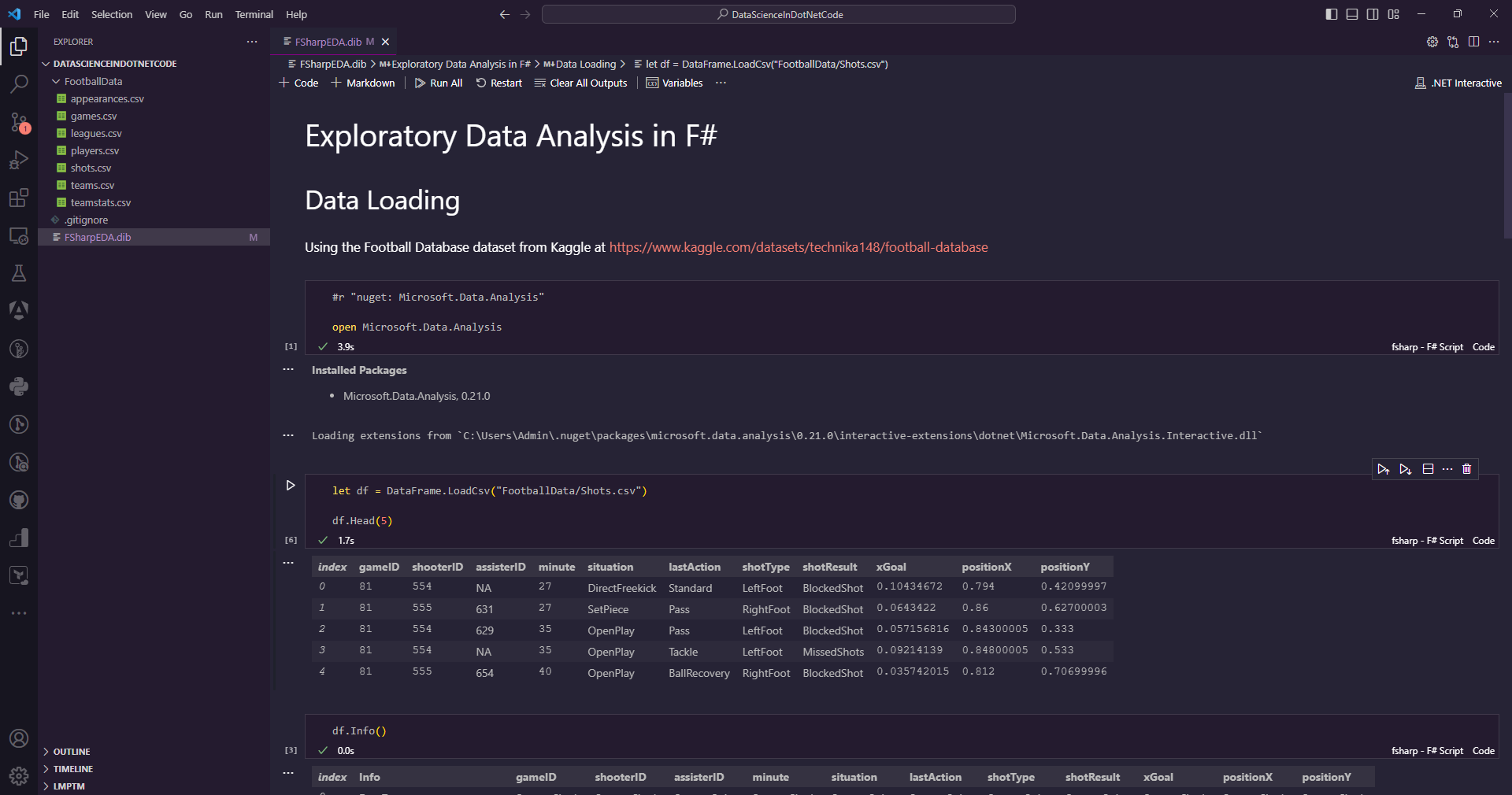 A Polyglot Notebook in VS Code